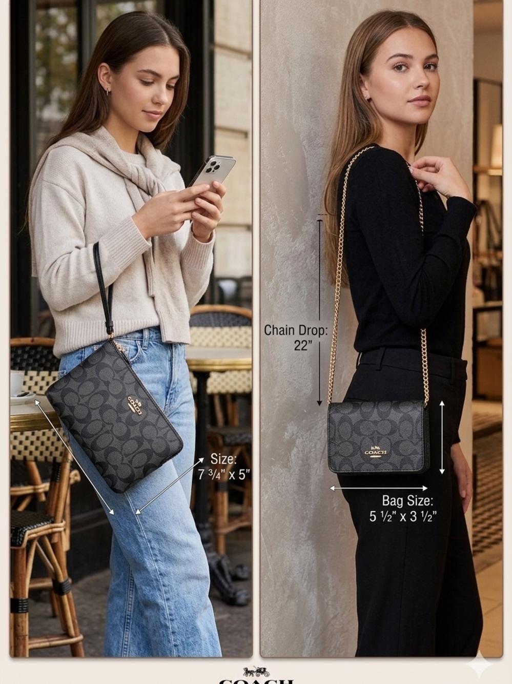 Coach NWT 3-Piece Gift Set
Mini Crossbody, Wristlet & Card
Holder/Keychain - Picture 3 of 16